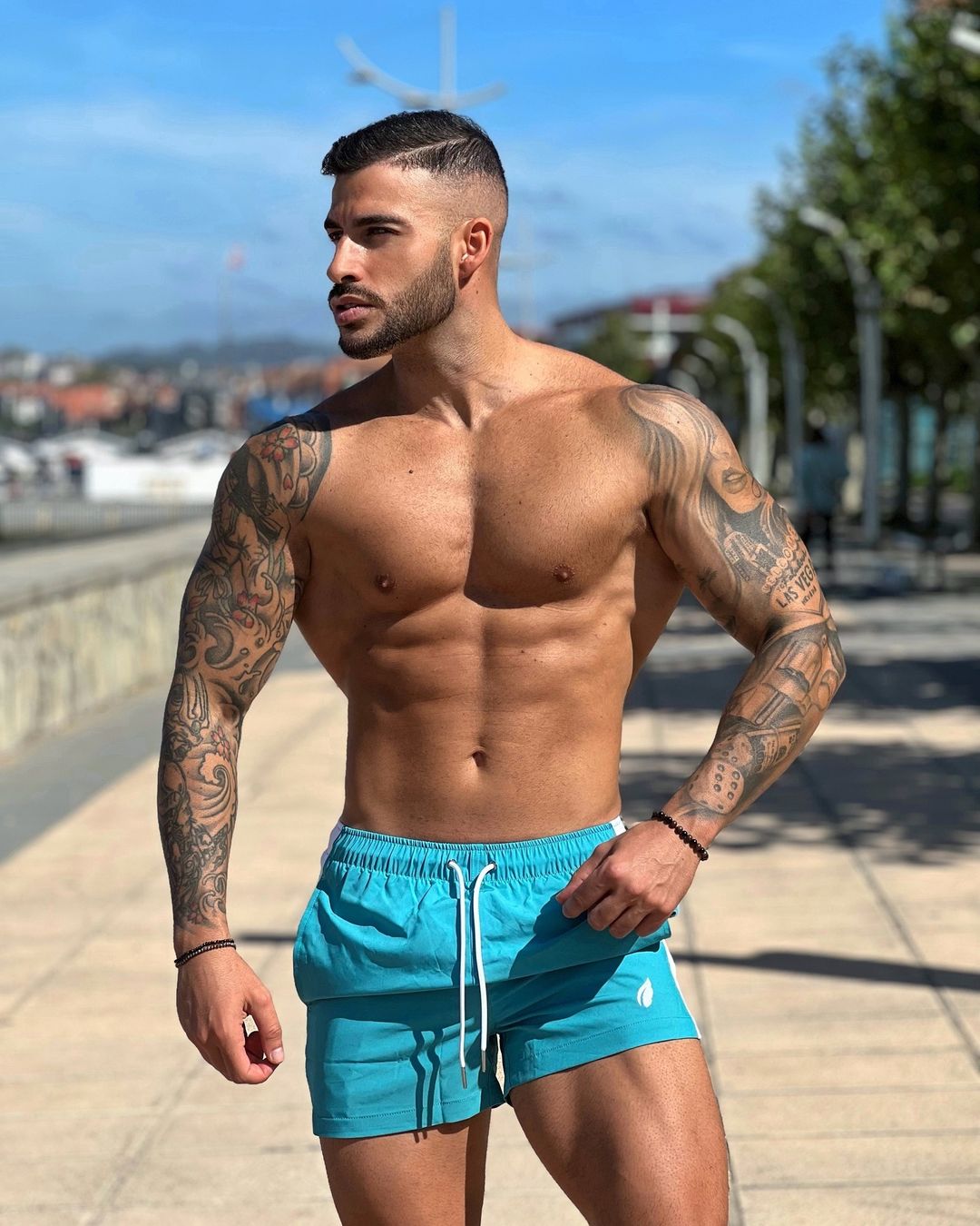 POSEIDON SWIM SHORT - TURQUOISE