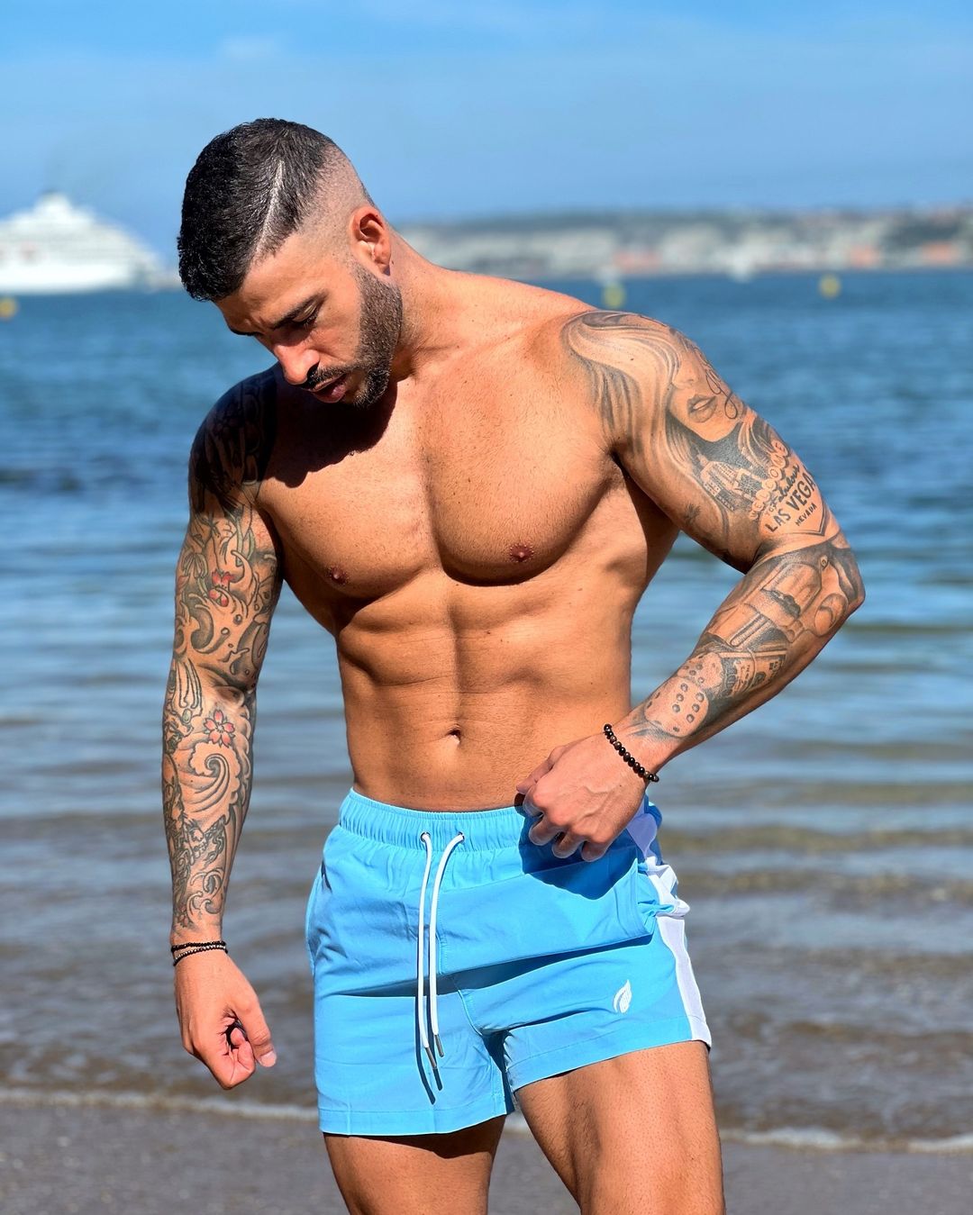 POSEIDON SWIM SHORT - SKY BLUE