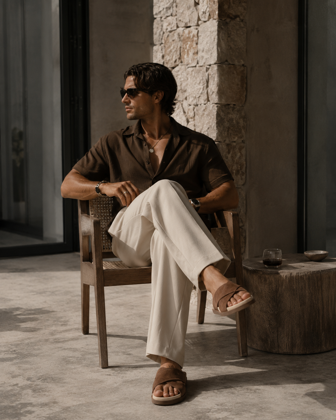 THE MAVUNA SANDALS - BROWN