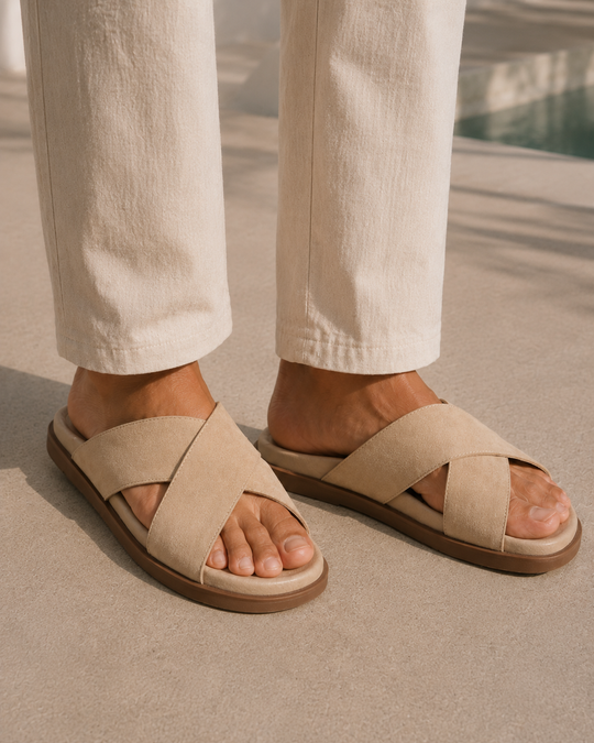 THE MAVUNA SANDALS - BEIGE