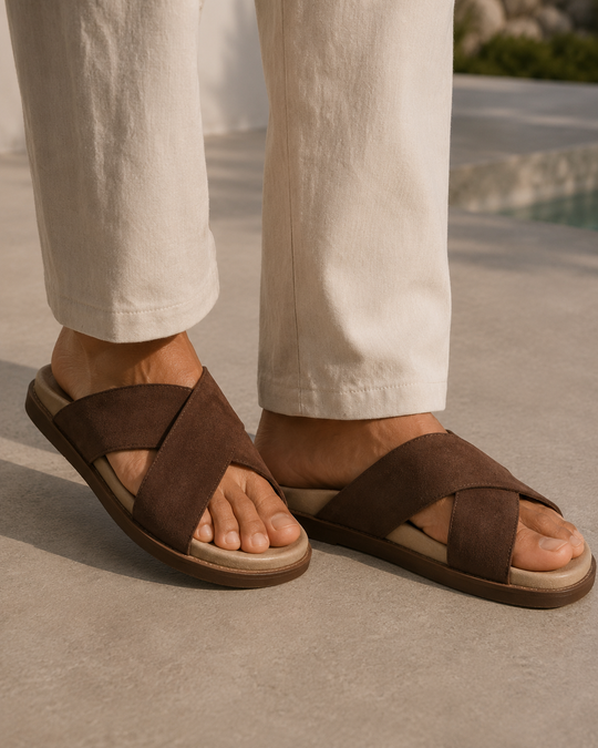 THE MAVUNA SANDALS - BROWN